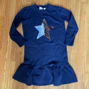 Flip sequin sweater dress